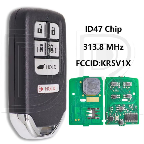 2014-2017 Honda Odyssey / 6-Button Smart Key / PN: 72147-TK8-A51 / KR5V1X (AFTERMARKET)